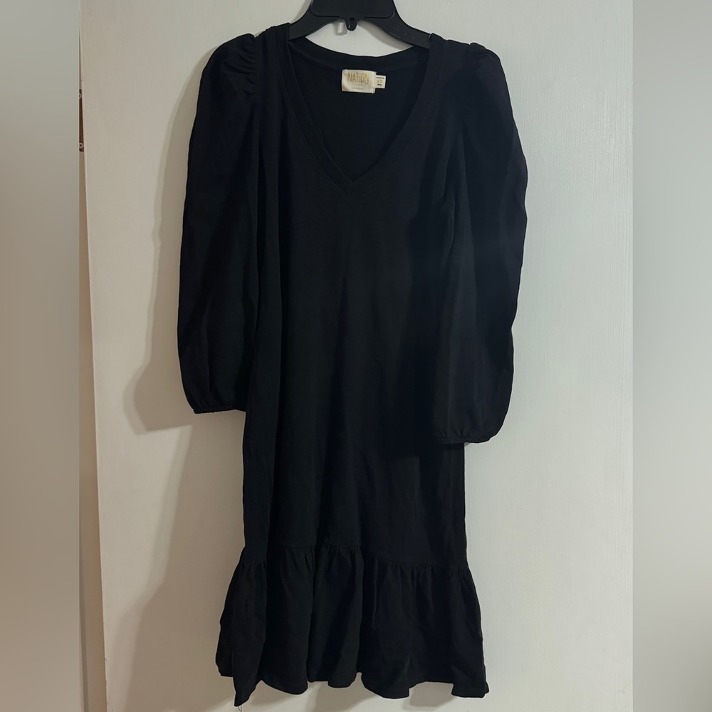 Nation LTD Black Long Sleeve Dress